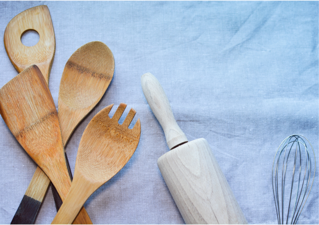 ustensiles de cuisine en bois